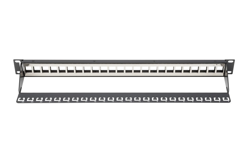 Patchpanel 19" 1U 24 porty Czarny Digitus - obrazek 2