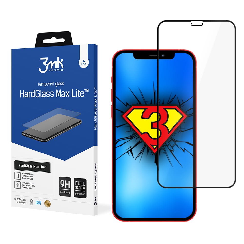 Szkło ochronne do iPhone 13 / 13 Pro  3MK HardGlass Max Lite