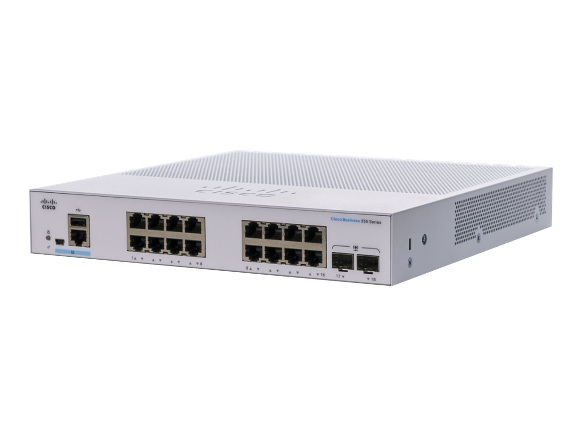 Switch Cisco CBS250-16T-2G  Smart 16-port Gigabit 2X1G SFP