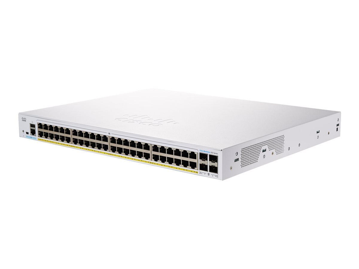 Switch Cisco CBS250-48P-4X  Smart 48-port Gigabit PoE 4X10G SFP+