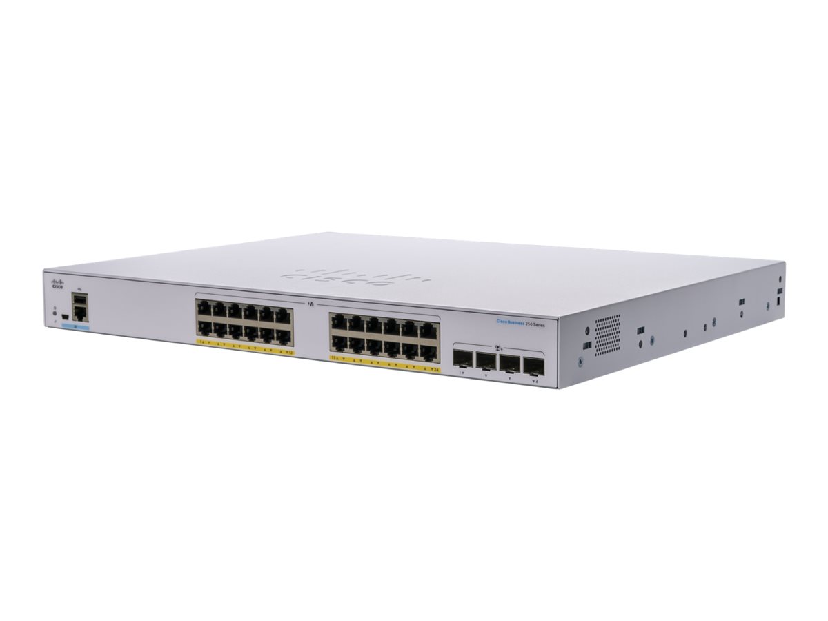 Switch Cisco CBS250-24FP-4X  Smart 24-port Gigabit Full PoE 4X10G SFP+