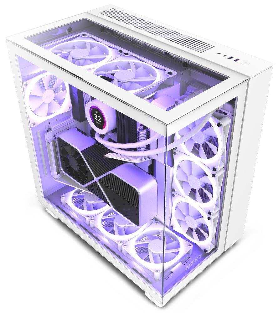 Obudowa NZXT H9 Elite z oknem Biała