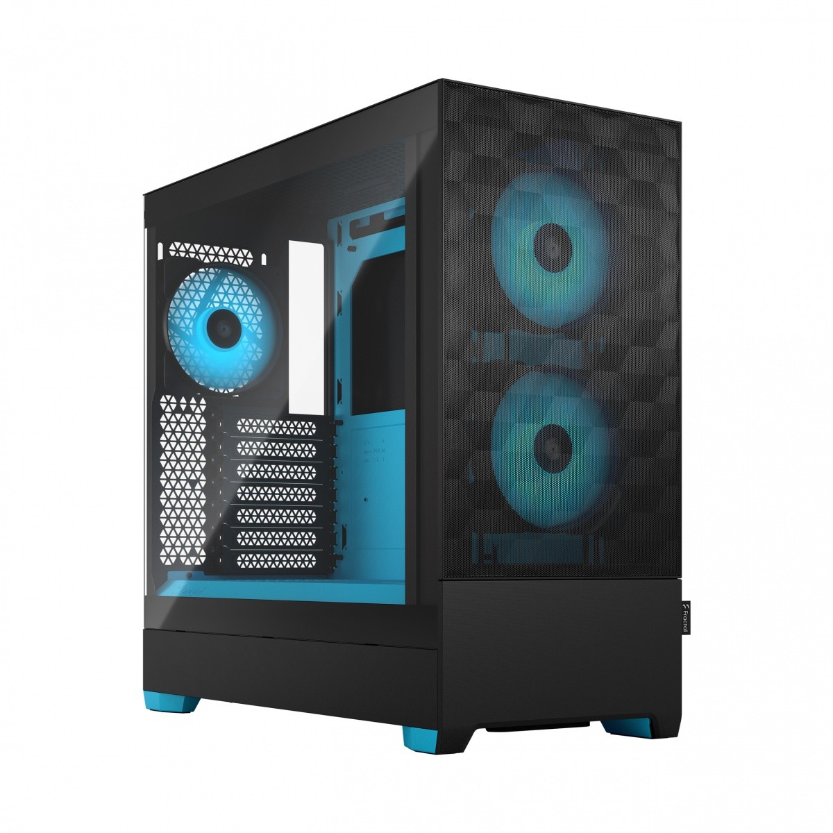 Obudowa Fractal Design Pop Air TG Clear Tint RGB  Cyan core