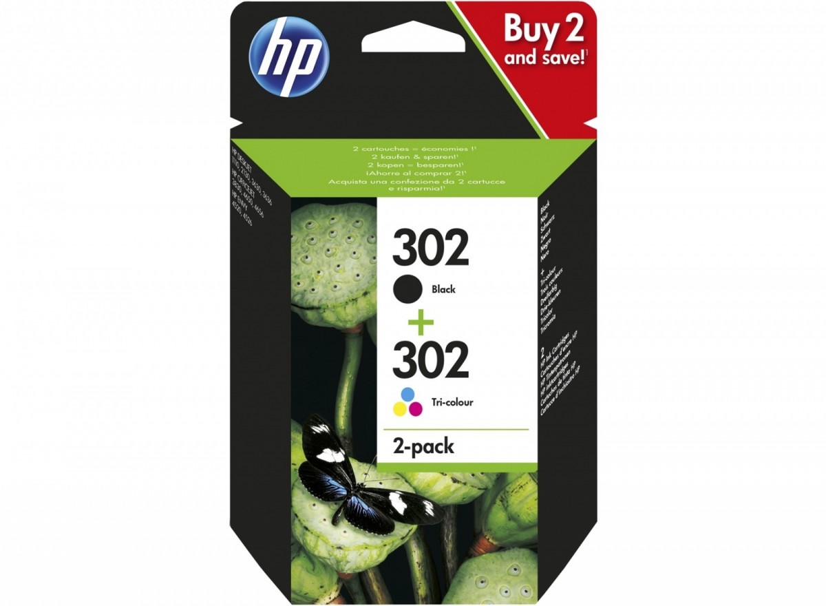 Tusze HP 302 X4D37AE Black + Color