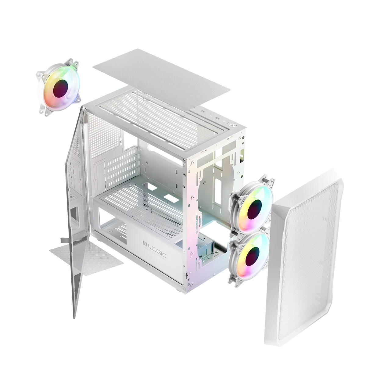 Obudowa Logic Portos ARGB MINI Biała - obrazek 5