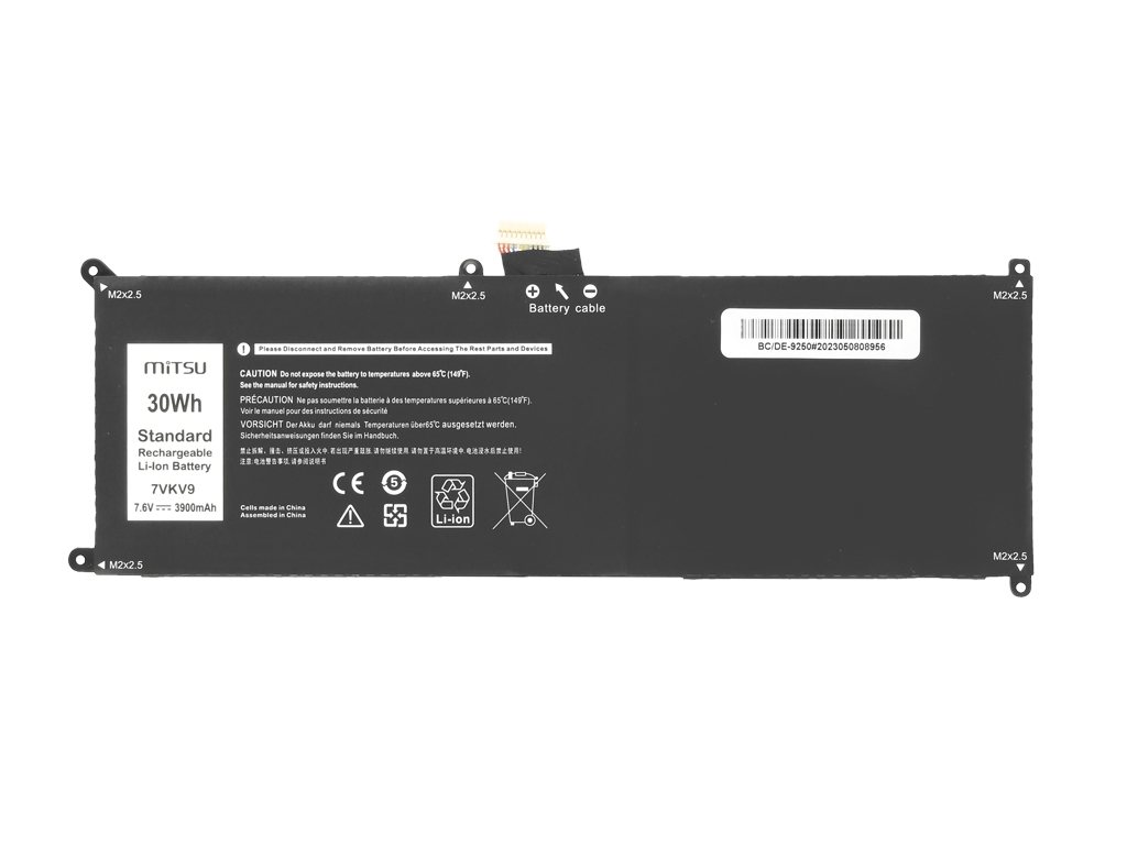 Bateria do laptopa Dell Latitude 12 (7275), XPS 12 (9250) 7.6 V 3900mAh - obrazek 3