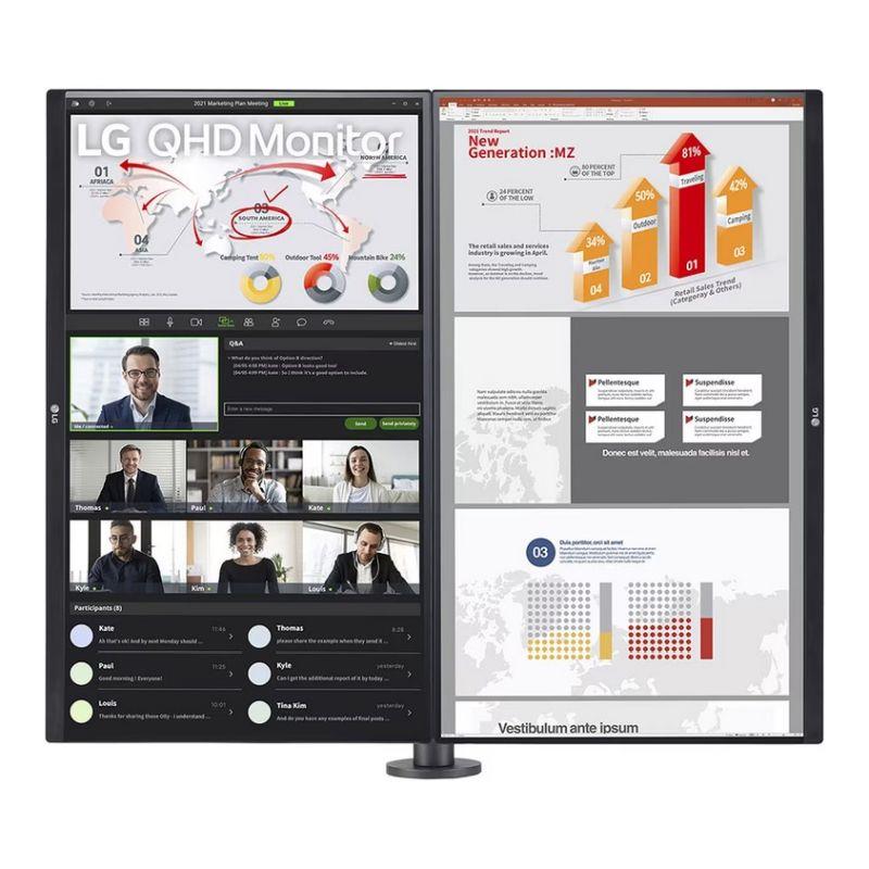 Monitor 27" LG 27QP88DP-BS Ergo Dual - obrazek 3