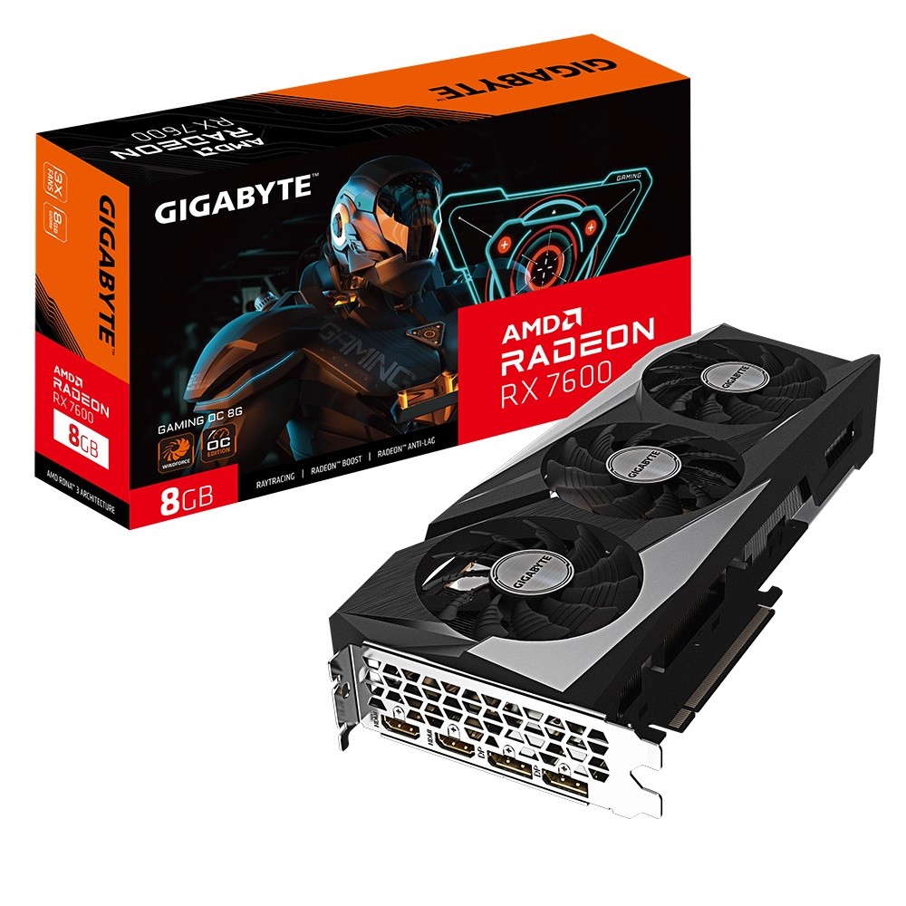Radeon RX 7600  8GB  Gigabyte  Gaming OC