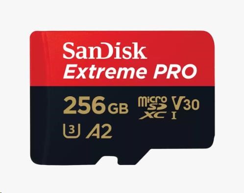 - karta pamieci MicroSD 256GB SDXC SanDisk Extreme Pro + Adapter SD! 200MB/140MB