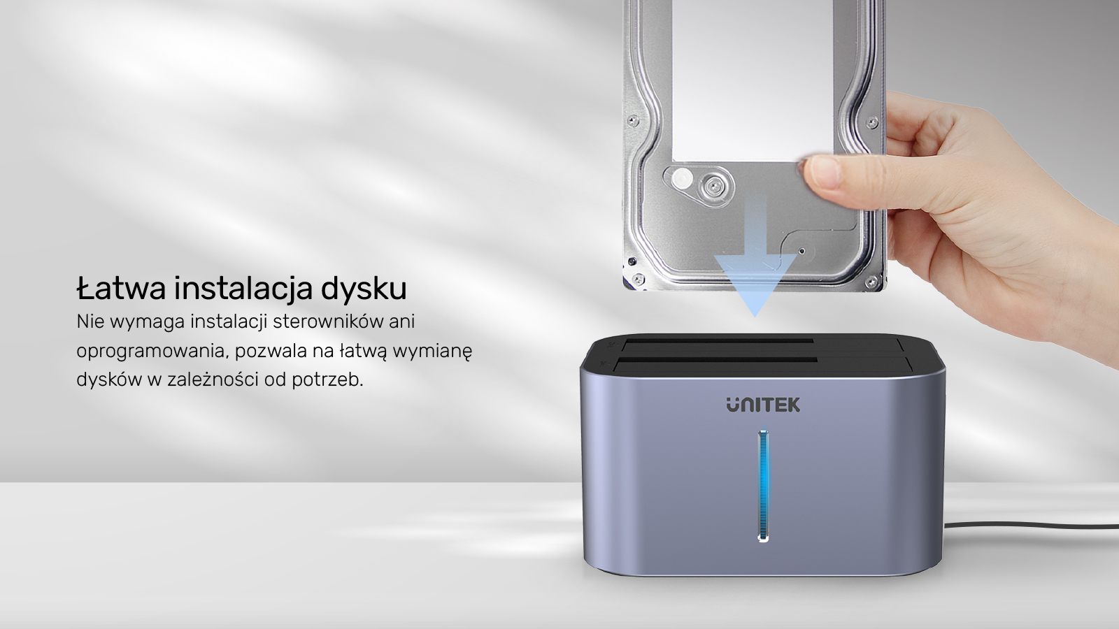Stacja dokująca dla dysków HDD 2.5 i 3.5 USB 3.0 Stacja klonująca Unitek - obrazek 4