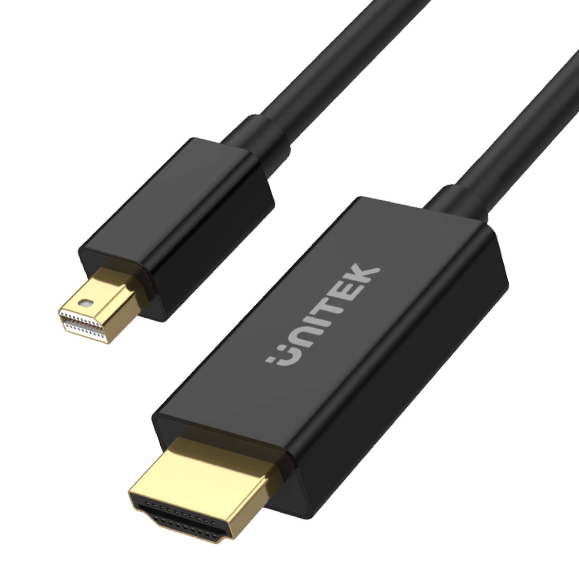 Kabel mini DisplayPort męski na HDMI męski  2.0 m  Unitek