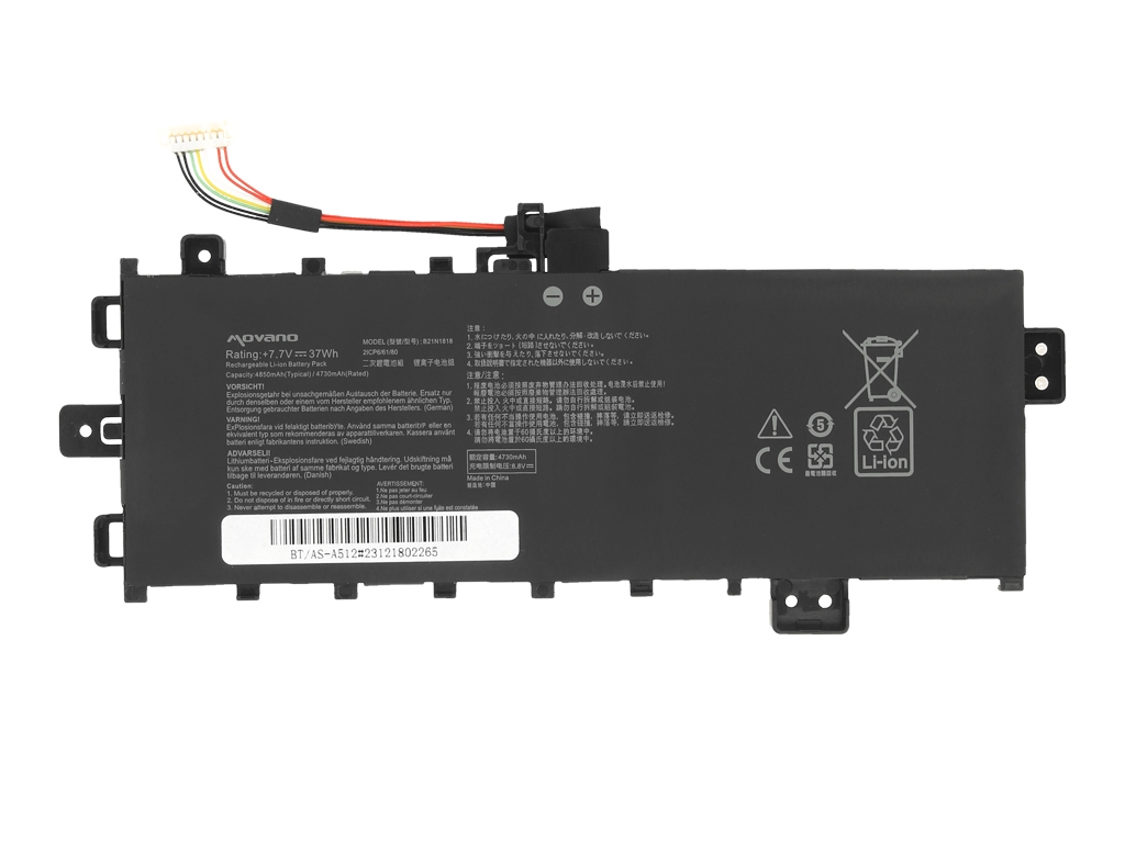 Bateria do laptopa Asus Vivobook 17 D712, S712, X712 7,7 V 4805 mAh - obrazek 4