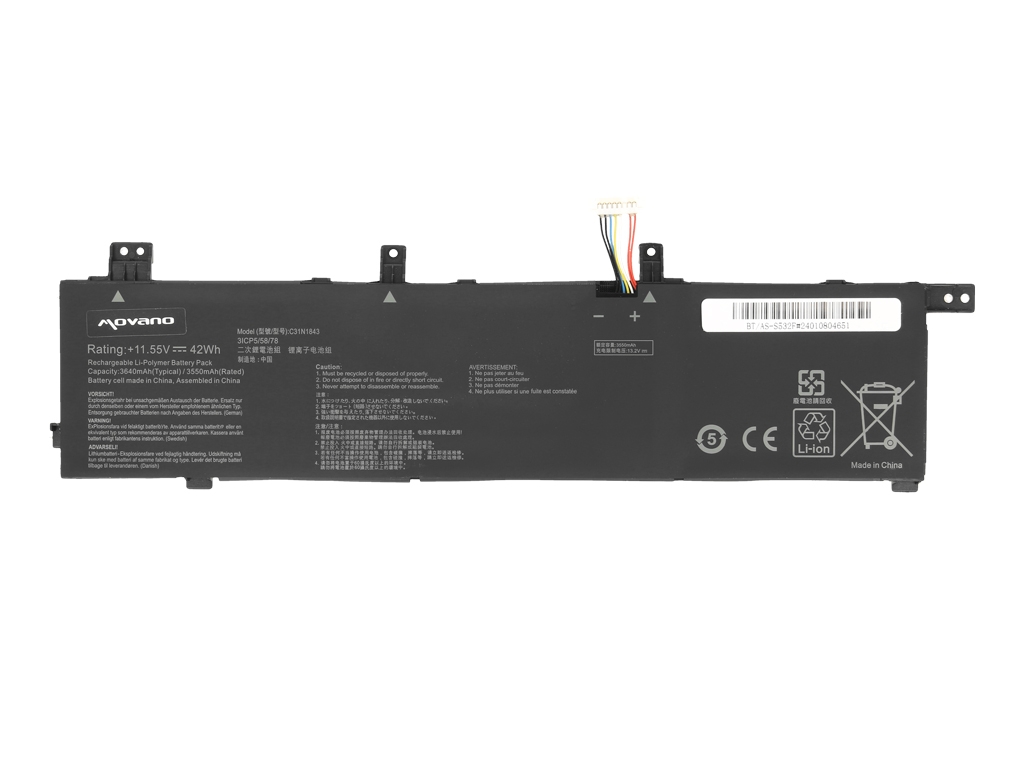 Bateria do laptopa Asus Vivobook S14 S432F, S15 S532F 11.55V 3636mAh - obrazek 2