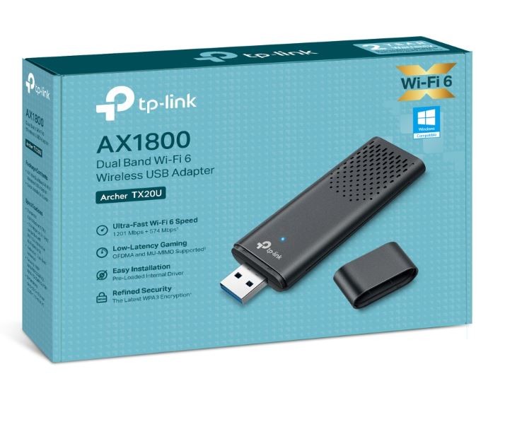 Bezprzewodowa karta sieciowa USB Wi-Fi 6 AX1800 TP-Link Archer TX20U - obrazek 3