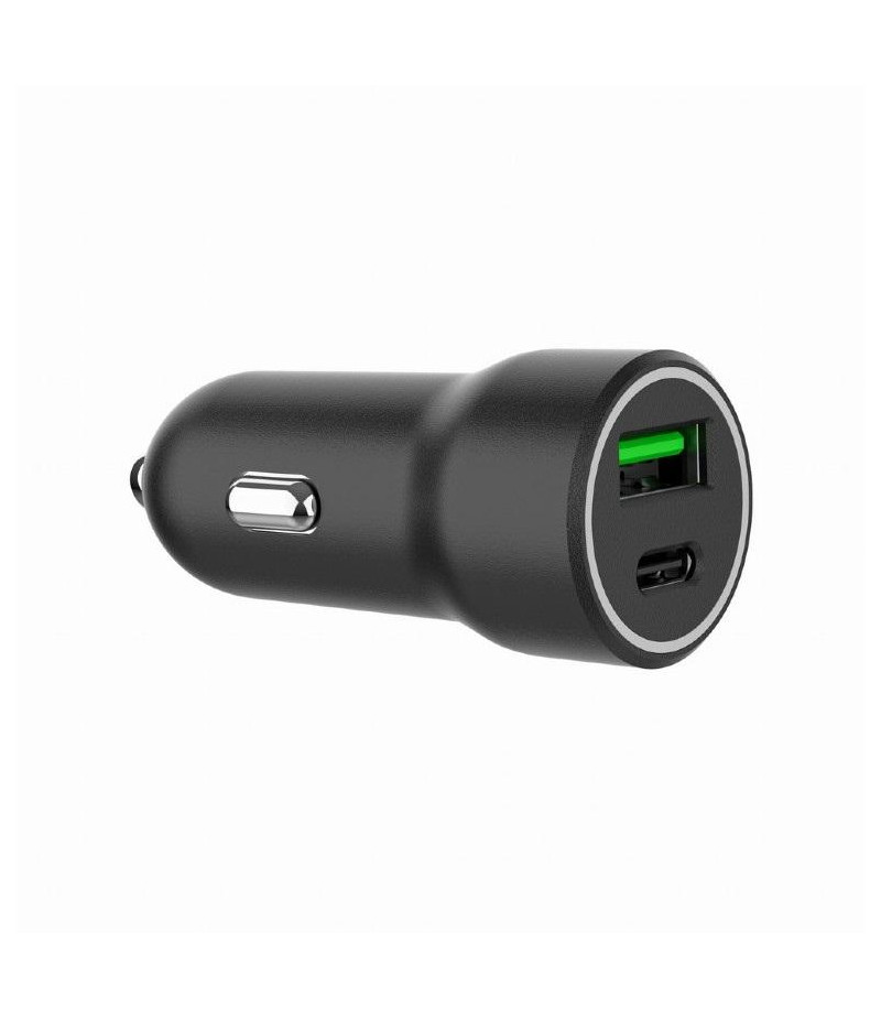 Ładowarka samochodowa USB Type-C + USB 20W PD QC 3.0 Gembird - obrazek 2