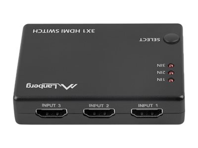 Przełącznik - Switch HDMI 3/1 - 3 nadajniki - 1 odbiornik  Lanberg