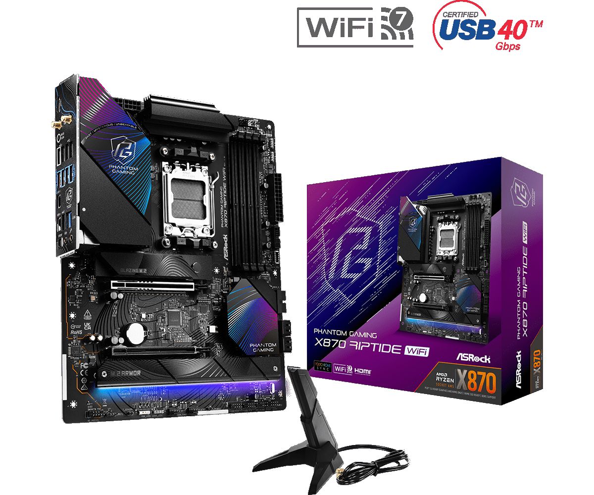 Płyta Socket AM5  ASRock X870 RIPTIDE WIFI