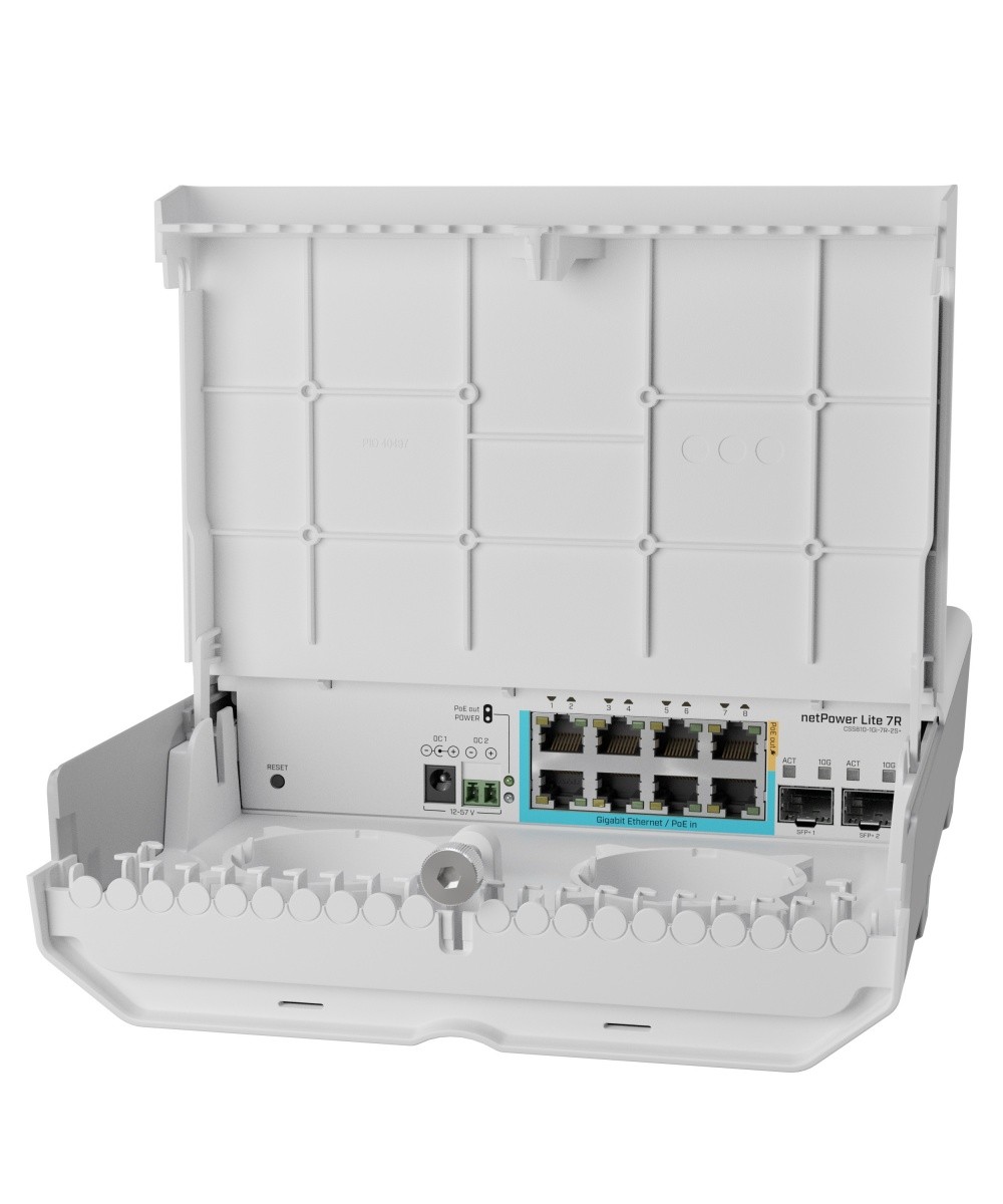 Switch MikroTik Cloud Smart Switch CSS610-1Gi-7R-2S+OUT - obrazek 2
