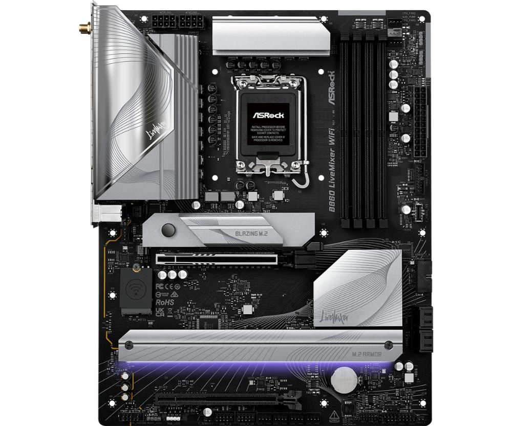 Płyta Socket LGA1851 ASRock B860 LIVEMIXER WIFI - obrazek 4