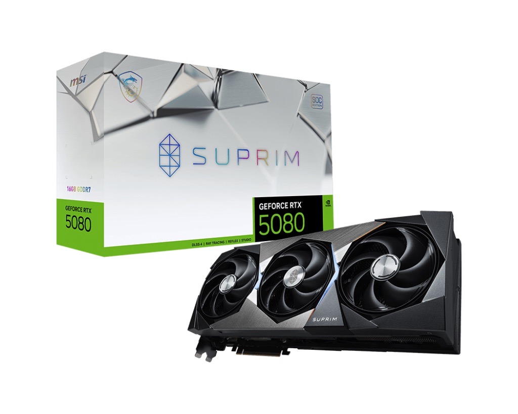 GeForce RTX 5080  16GB  MSI  Suprim SOC
