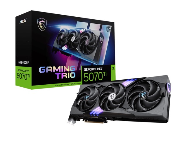 GeForce RTX 5070 Ti  16GB  MSI  Gaming Trio OC Plus