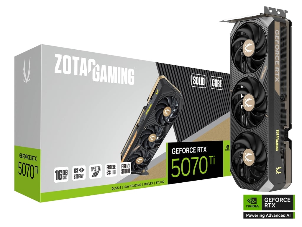 GeForce RTX 5070 Ti  16GB  Zotac  Solid Core