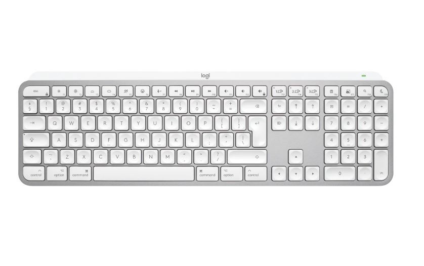 Klawiatura bezprzewodowa Logitech MX Keys S dla komputerów Mac  Pale Grey