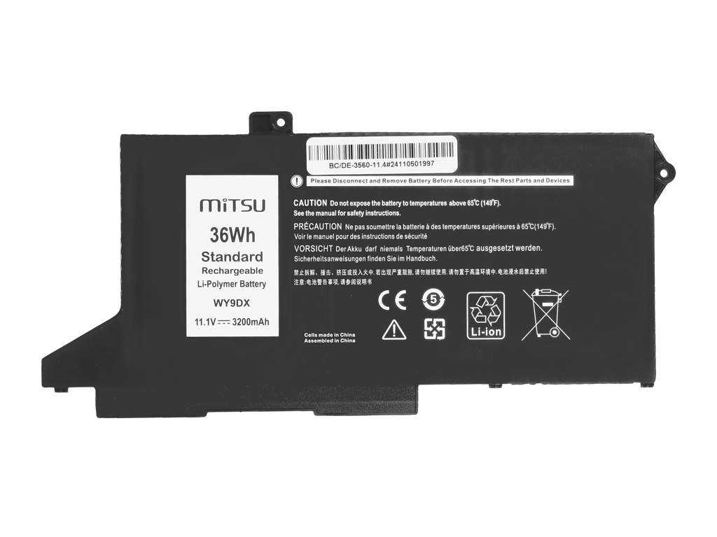 Bateria do laptopa Dell Latitude 5420, 5520, Precision 3560 11.1 V 3200 mAh - obrazek 4
