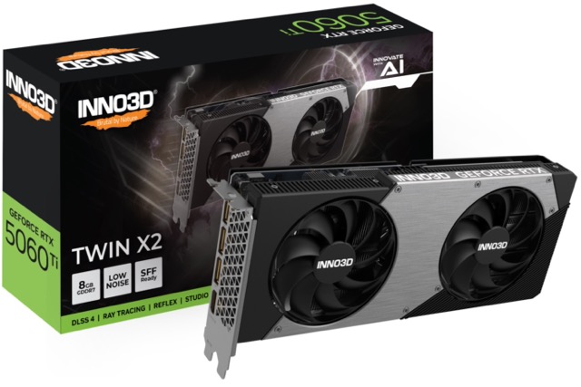 GeForce RTX 5060 Ti  8GB  Inno3D  Twin X2