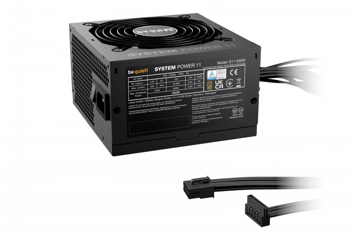 Zasilacz ATX 550W be quiet! System Power 11 80 Plus Bronze - obrazek 3