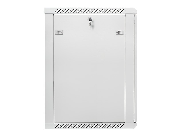 Szafa wisząca rack 19" 18U 600x600mm szara (drzwi przednie szklane) Lanberg - obrazek 5