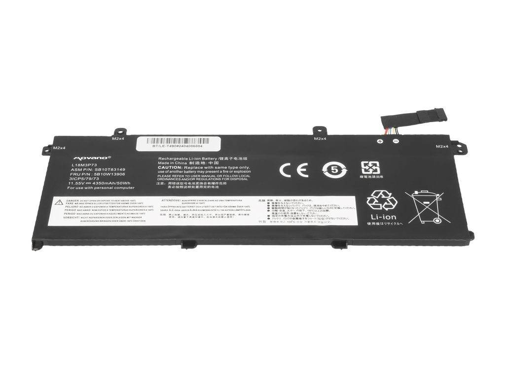 Bateria do laptopa Lenovo ThinkPad T490, T495, P43s, P14s 11.55V 4350mAh - obrazek 2