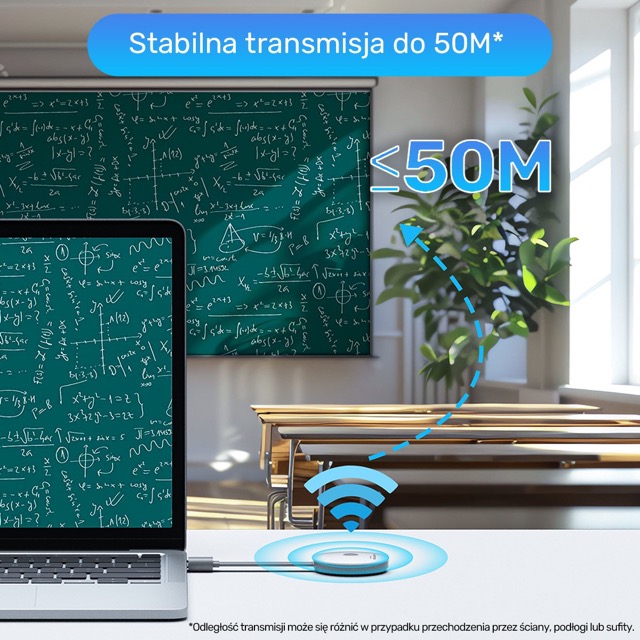 Bezprzewodowy Extender HDMI do 50m Full HD nadajnik obrazu HDMI Unitek - obrazek 3