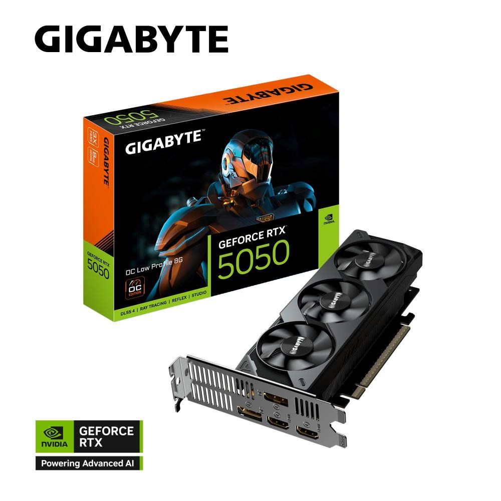 GeForce RTX 5050  8GB  Gigabyte  Low Profile OC