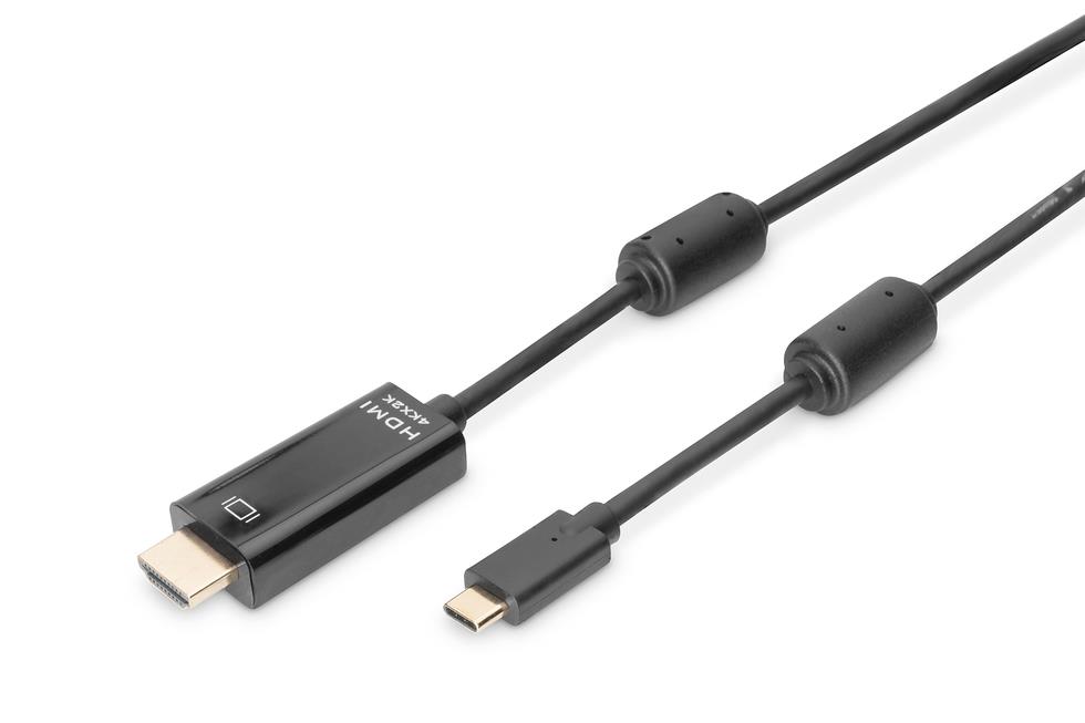 Kabel USB Type-C męski na HDMI męski  5.0 m  Digitus
