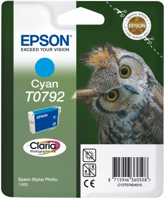 Tusz Epson T0792 Cyan 470 str. - obrazek 2
