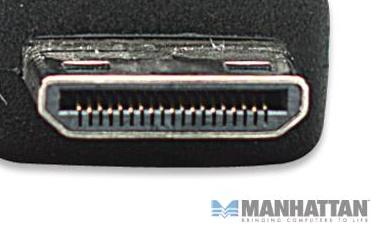 Kabel mini HDMI męski na mini HDMI męski 3.0m MANHATTAN - obrazek 4