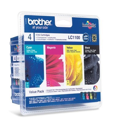 Tusze Brother LC1100 C/M/Y/K - obrazek 2