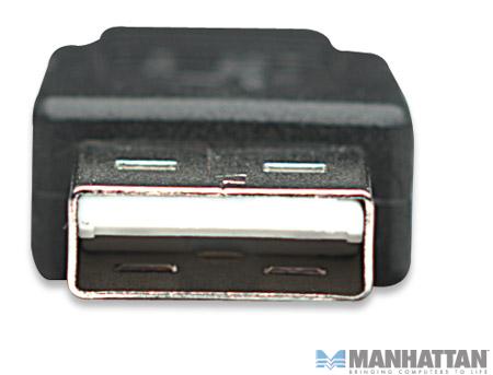 Kabel USB 2.0 męski A na microUSB męski 1.8 m Manhattan - obrazek 3