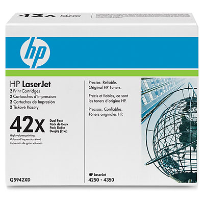 Tonery HP 42X Q5942XD Black 2x20000 str.
