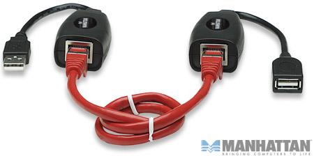 Kabel USB 2.0 przedłużacz po kablu UTP do 60 m - obrazek 2