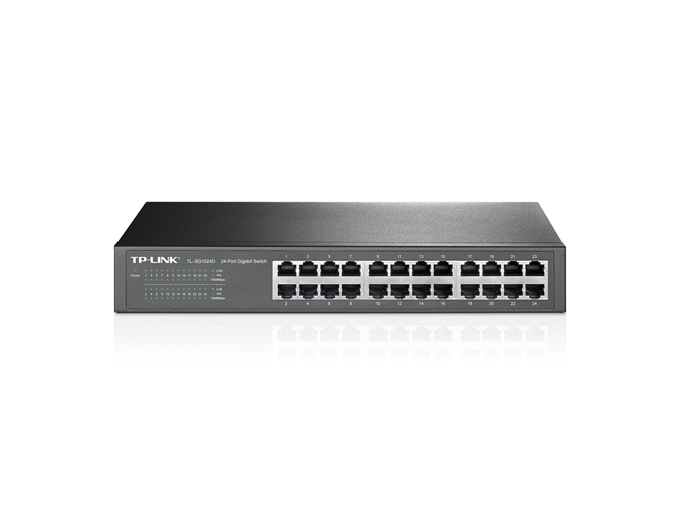 Switch TP-Link TL-SG1024D  24x10/100/1000 MB/s  Rack
