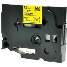 Taśma do drukarki etykiet Brother TZ631 12mm Czarne na żółtym - obrazek 2