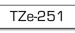 Taśma do drukarki etykiet Brother TZe251  24 mm Czarne na Białym