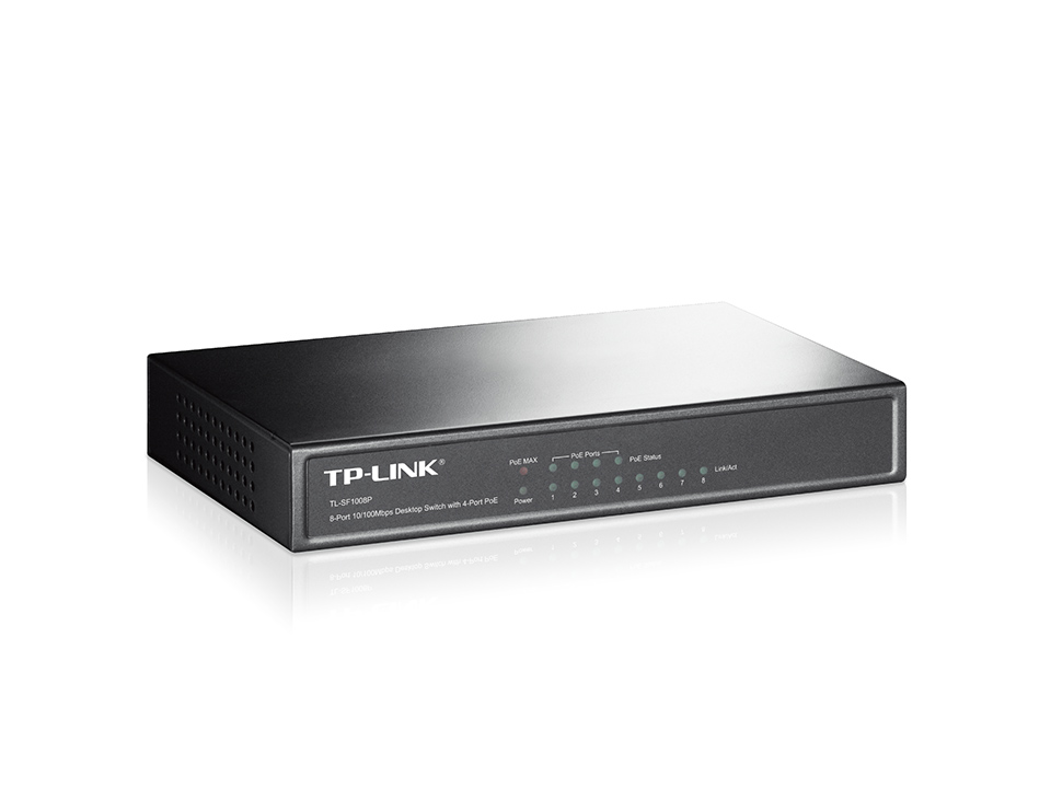 Switch TP-Link TL-SF1008P 8x10/100 MB/s 4xPoE - obrazek 4