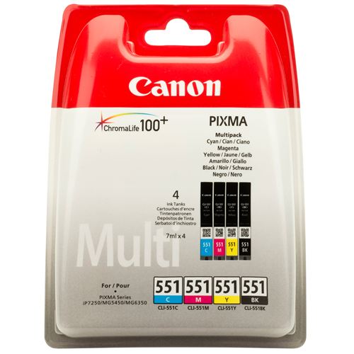 Tusz Canon  CLI-551  CMYK