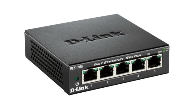 Switch D-Link DES-105 5x10/100 MB/s - Metalowa obudowa - obrazek 3