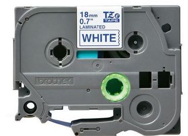 Taśma do drukarki etykiet Brother TZE243 18mm Niebieski na Białym - obrazek 2
