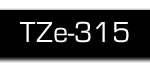 Taśma do drukarki etykiet Brother TZE315 6mm Biały na Czarnym