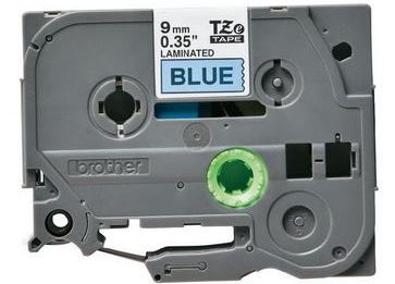 Taśma do drukarki etykiet Brother TZE521 9mm Czarne na Niebieskim - obrazek 4